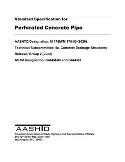 AASHTO M 175M/M 175 PDF