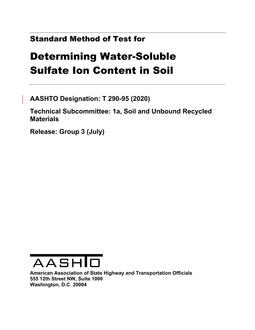 AASHTO T 290 PDF