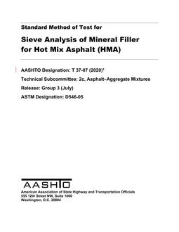 AASHTO T 37 PDF