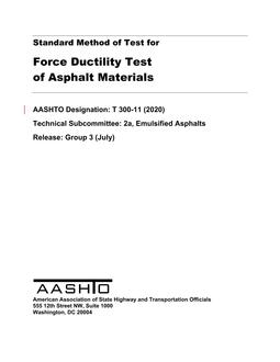 AASHTO T 300 PDF