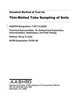 AASHTO T 207 PDF