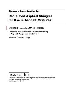 AASHTO MP 23 PDF