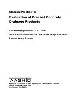 AASHTO R 73 PDF