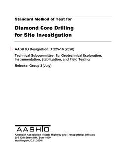 AASHTO T 225 PDF