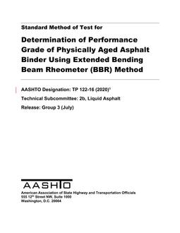 AASHTO TP 122 PDF