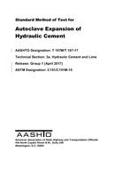 AASHTO T 107M/T 107-17 PDF