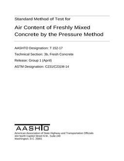 AASHTO T 152-17 PDF