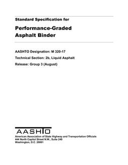 AASHTO M 320-17 PDF