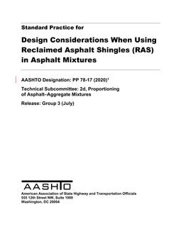 AASHTO PP 78 PDF