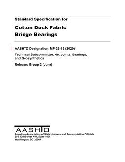 AASHTO MP 26 PDF