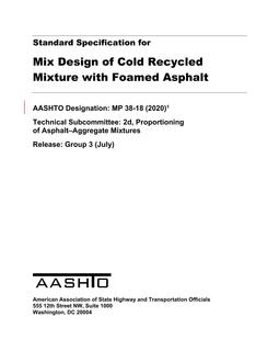 AASHTO MP 38 PDF