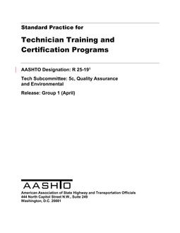 AASHTO R 25 PDF