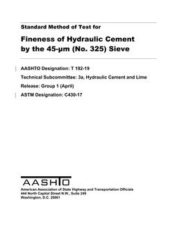 AASHTO T 192 PDF