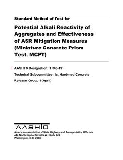 AASHTO T 380 PDF