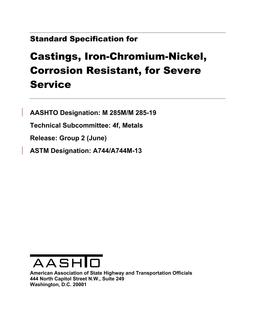 AASHTO M 285M/M 285 PDF