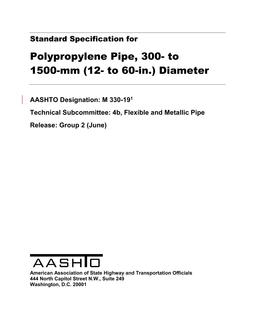 AASHTO M 330-19 PDF