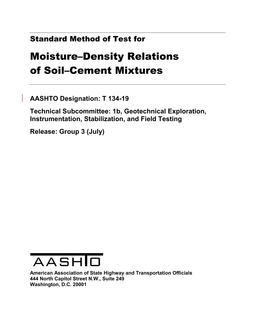 AASHTO T 134 PDF