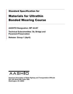 AASHTO MP 44 PDF