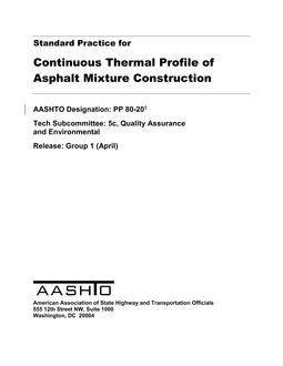 AASHTO PP 80 PDF