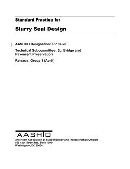 AASHTO PP 87 PDF