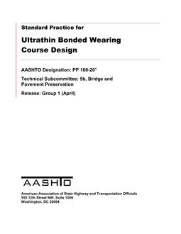 AASHTO PP 100 PDF