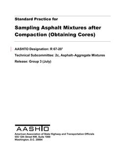 AASHTO R 67 PDF