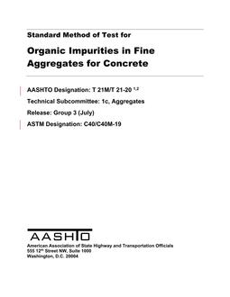 AASHTO T 21M/T 21 PDF