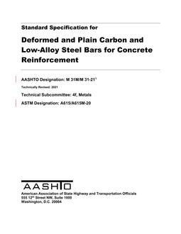 AASHTO M 31M/M 31 PDF