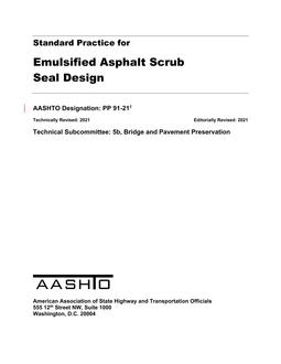 AASHTO PP 91 PDF