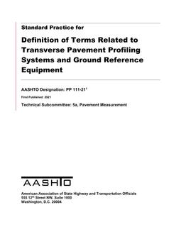 AASHTO PP 111 PDF