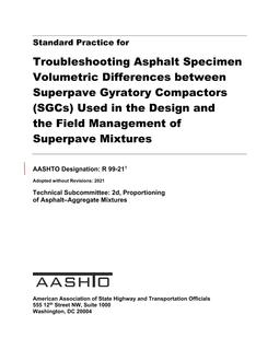 AASHTO R 99 PDF