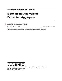 AASHTO T 30 PDF