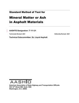 AASHTO T 111 PDF