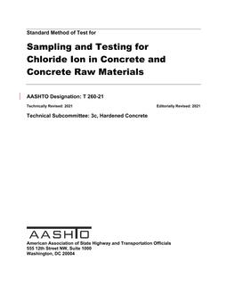 AASHTO T 260 PDF