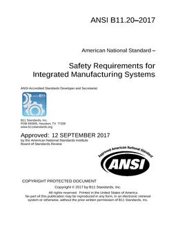 ANSI B11.20 PDF