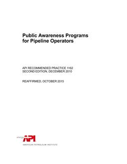 API RP 1162 (R2015) PDF