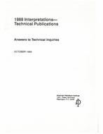 API INTERPRETATIONS 88 PDF