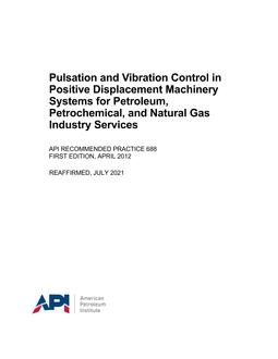 API RP 688 (R2021) PDF