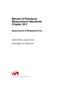 API MPMS Chapter 20.3 (R2018) PDF