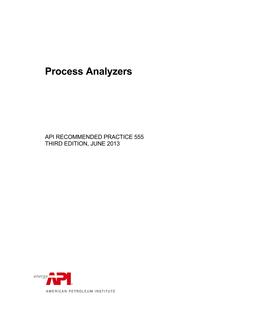 API RP 555 (R2020) PDF