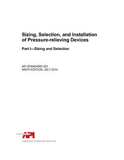 API Std 520, Part 1 PDF