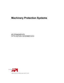 API Std 670 (R2022) PDF