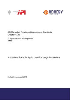 API MPMS Chapter 17.12 / EI HM 51 PDF