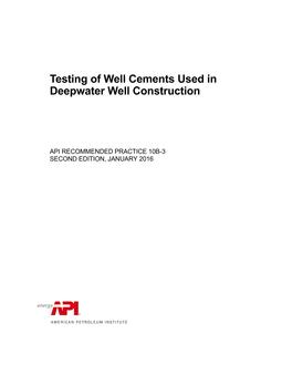 API RP 10B-3 (R2020) PDF