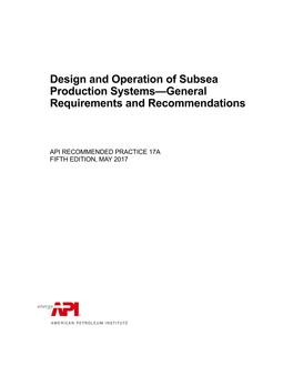 API RP 17A PDF