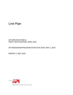 API Spec 5L PDF