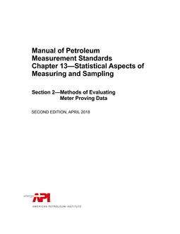 API MPMS Chapter 13.2 PDF