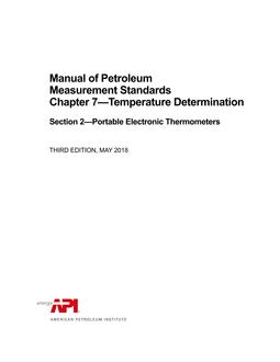 API MPMS Chapter 7.2 PDF