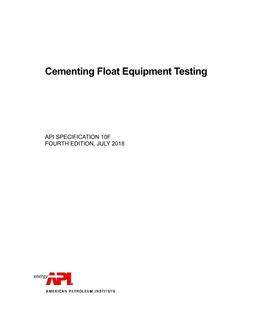 API Spec 10F PDF