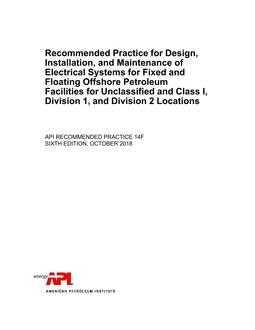 API RP 14F PDF